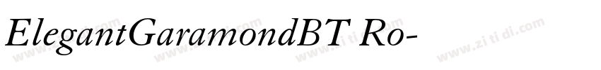 ElegantGaramondBT Ro字体转换